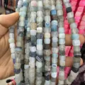 Perle quadrate multicolore in agata naturale da 8mm per creazione di gioielli fai da te - 8mm (circa 45 pezzi) / Agata Invecchiata 1