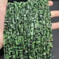 Natural 3x5mm green stone strands for DIY jewelry making and handmade accessories - 3x5mm (About 130 Pieces/Pack) / Natural Ruby in Zoisite