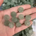 14mm hellgrüne, geschnitzte Rosenperlen aus Naturstein für die DIY-Schmuckherstellung - Rosenstil (0001) / 14mm / Grüner Aventurin