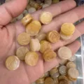 14mm bernsteinfarbene, rosengeschnitzte Natursteinperlen für die Schmuckherstellung - Rosenstil (0001) / 14mm / Natürliche Gelbe Jade