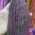 3mm faceted purple cat's eye round beads for DIY jewelry making and bracelet accessories - 3mm (Approx 120 Beads/Strand) / Purple