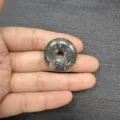 Natural mottled stone donut pendant 25mm Ping An Kou for DIY jewelry accessories - Rhodonite