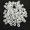 Perle a foro grande stile marmo bianco 6x12mm foro 5mm per gioielli fai da te - 6mm x 12mm / 10 Pezzi/Pacco / Turchese Bianco Naturale