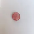 Runder rosa Naturstein Achat Cabochon Flatback für DIY Schmuckherstellung Material - 6mm / Wassermelonenrot
