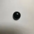 Polierter natürlicher schwarzer Achat, halbrunder Cabochon für DIY-Schmuck - 6mm / Schwarzer Achat