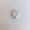 Weißer Naturstein runder Cabochon mit flacher Rückseite für DIY Schmuckherstellung - 6mm / Natürlicher Weißer Türkis