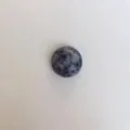 Blau marmorierter Naturstein-Cabochon für die Herstellung von DIY-Schmuck und Handwerk - 6mm / Blaupunktstein