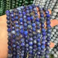 Natürliche facettierte blaue Lapislazuli-Steinperlen für DIY-Schmuck und Armbänder - Natürlicher Lapislazuli