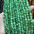 Facettierte grüne Natursteinperlen für DIY-Schmuckherstellung und Perlenarbeiten - Optimierte Grüne Jade