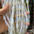 Perles en forme de goutte d'eau en opalite translucide 8x20mm pour bijoux et artisanat - 8*20MM / Env. 20 Pièces/Fil / Opalite
