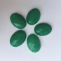 Cabochons en pierre d'aventurine verte naturelle pour la fabrication de bijoux DIY - 6*8mm / Lot de 10 / Jade Malais