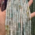 5x12mm natural stone olive jade bamboo joint tube beads for DIY jewelry making materials - Approx. 32 Pieces/Pack / Amazon