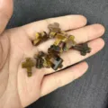 12x16mm tiger eye stone cross beads with vertical holes for jewelry making - 1 Bead / Tiger's Eye