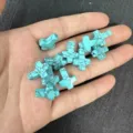 12x16mm cross-shaped blue turquoise loose beads for DIY jewelry making necklaces - 1 Bead / Turquoise