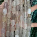 Translucent natural agate oval beads for DIY jewelry making and bracelet accessories. - 10x14mm (Approx 28 Pcs/Strand) / Agate