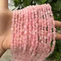Handcrafted natural pink rose quartz irregular chip beads 4-6mm for DIY jewelry making - 4*6mm (Approx 40cm per strand) / Rose Quartz
