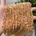 Natural irregular 4x6mm yellow citrine stone beads for DIY jewelry making - 4*6mm (Approx 40cm per strand) / Yellow Hematoid Quartz