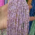 Premium 3mm light purple sea shell round loose beads for DIY jewelry making and crafts - 3mm (Approx 38cm Strand) / Lavender