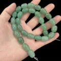 Natural green aventurine stone drum shape beads for DIY bracelet and jewelry making - 10x14mm (Approx 28 Pcs/Strand) / Green Aventurine