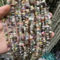 Hilos de cuentas de cristal natural y ágata triturada para creación de joyas DIY - 3*5mm (Aprox. 80cm Tira) / Multicolor