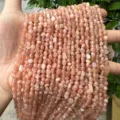 Natural irregular peach sunstone stone beads 4-6mm for DIY jewelry making and crafts - Sunstone