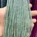 2x2mm light green natural stone tube beads for DIY jewelry making accessories - Green Aventurine Cylinder / One Strand (Approx 38cm)