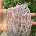 Natural irregular light purple amethyst raw gemstone beads on a hand - Light Amethyst