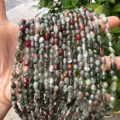 4*6mm natural irregular stone beads strands for DIY jewelry making and handicraft projects - African Blood Stone