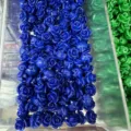 Bulk blue shell powder rose beads featuring horizontal holes for DIY jewelry accessories - Approx 6mm / Blue