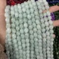 Natürliche hellgrüne ovale Steinperlen für DIY-Schmuckherstellung und Bastelzubehör - Ca. 6*9mm (Ca. 38cm pro Strang) / Synthetische Hellgrüne Jade
