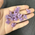 12x16mm purple natural stone cross beads for DIY bracelet and necklace making - 1 Bead / Purple Jade