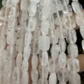 Natural clear quartz faceted rectangle loose beads for DIY jewelry making accessories - White Crystal