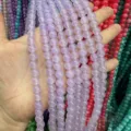 Premium 8mm lavender purple natural stone round beads for professional DIY jewelry making - 8mm (Approx. 47 Beads Per Strand) / Lavender