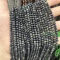 Faceted dark green natural stone beads for DIY necklace and bracelet jewelry making - Natural Sparrow Stone / 2mm Faceted (Approx. 170 Beads/Strand)