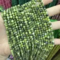Faceted green natural stone beads for DIY jewelry making and handmade accessories - Natural Chinese Jade / 2mm Faceted (Approx. 170 Beads/Strand)