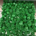 Green 3D rose flower resin beads with horizontal holes for DIY jewelry making accessories - Approx 6mm / Green