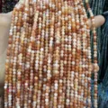 Strands of faceted natural stone beads in orange and peach tones for DIY jewelry making - Green Aventurine Style / 2mm Faceted (Approx. 170 Beads/Strand) / Deep Pink