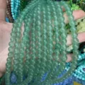 8mm light green natural stone round beads for DIY jewelry making - 8mm (Approx. 47 Beads Per Strand) / Light Green