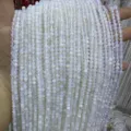 Faceted light blue crystal beads for professional DIY jewelry making and craft accessories - 2mm Faceted (Approx. 170 Beads/Strand) / Opal White