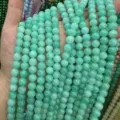 8mm light green natural stone round loose beads for DIY craft jewelry making variant - 8mm (Approx. 47 Beads Per Strand) / Pale Green