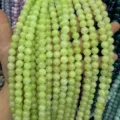 Strand of light green 8mm natural stone round beads for DIY jewelry making and crafting - 8mm (Approx. 47 Beads Per Strand) / Mint Green