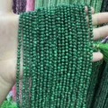 Faceted green malachite loose beads strand for DIY jewelry making - Synthetic Malachite Round Beads / 2mm Faceted (Approx. 170 Beads/Strand)