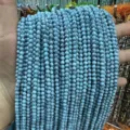 Faceted light blue turquoise style stone beads for DIY jewelry making necklaces - Synthetic Turquoise Round Beads / 2mm Faceted (Approx. 170 Beads/Strand)