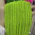 Natural lime green faceted crystal beads strands for DIY necklaces and bracelets accessories - Synthetic Fluorescent Turquoise Round Beads / 2mm Faceted (Approx. 170 Beads/Strand)