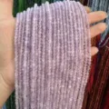 High quality natural faceted lavender stone beads strands for DIY jewelry making - Purple Jade Round Beads / 2mm Faceted (Approx. 170 Beads/Strand)