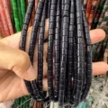Deep blue 6x6mm cylindrical blue sandstone beads for DIY jewelry making - 6x6mm (Approx. 65 Pieces/Pack) / Blue Sandstone