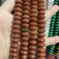 Sparkly brown goldstone saucer beads for DIY jewelry making and crafting - 5*8mm (Approx 40 Pieces/Strand) / Gold Sandstone
