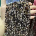 Faceted natural stone beads in dark grey for DIY jewelry making - Coffee Agate Style / 2mm Faceted (Approx. 170 Beads/Strand)