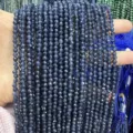 Faceted natural blue stone beads for DIY jewelry making accessories - Faceted Beads / 2mm Faceted (Approx. 170 Beads/Strand) / Optimized Ink Blue
