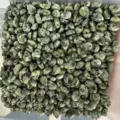 Green teardrop natural stone cabochons with black spots for DIY jewelry making - 6*8mm Teardrop / African Pine Stone